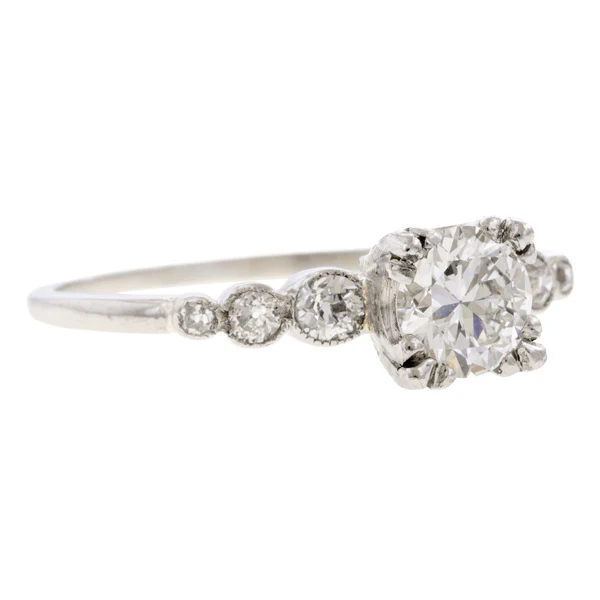 Vintage Engagement Ring, RBC 0.45ct. - Image 2