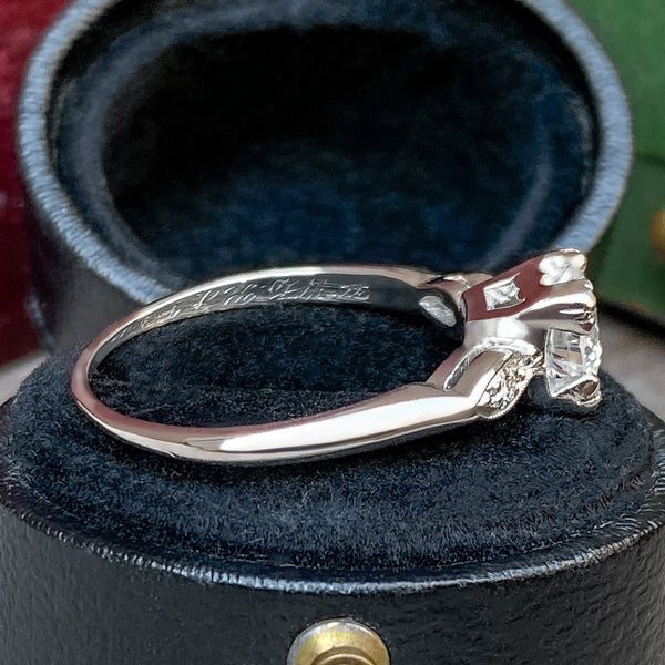 Vintage Engagement Ring, RBC 0.75ct. - Image 4