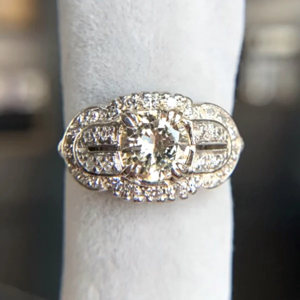 Vintage Engagement Ring, RBC 1.05ct. - Image 2