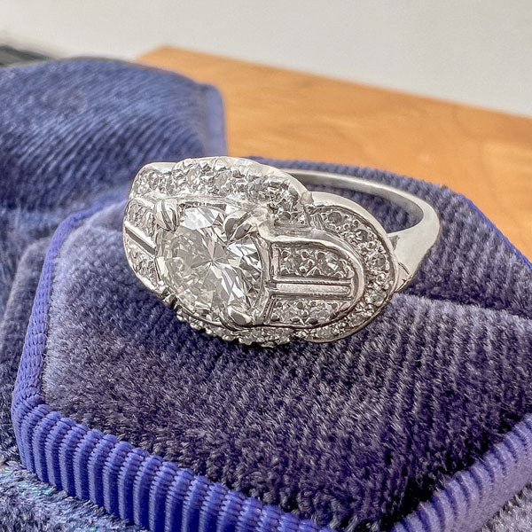 Vintage Engagement Ring, RBC 1.05ct. - Image 4