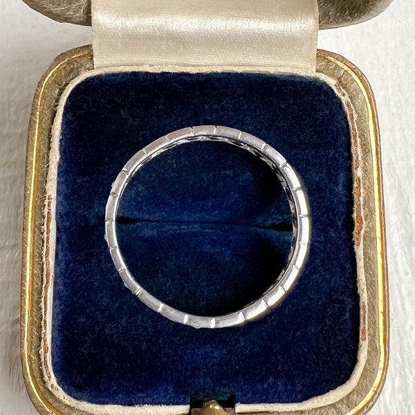 Vintage Diamond Wedding Eternity Band, Size 6 3/4 - Image 3