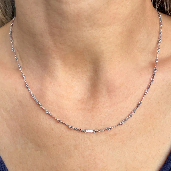 Vintage Fancy Link Chain Necklace