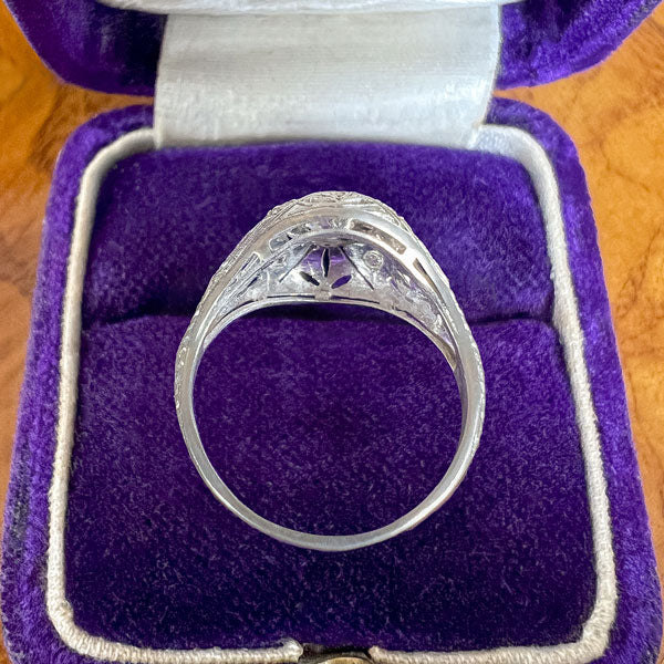 Vintage Filigree Engagement Ring, Old Euro 0.20ct. - Image 4
