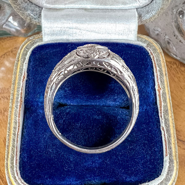 Vintage Filigree Engagement Ring, RBC 0.65ct - Image 4