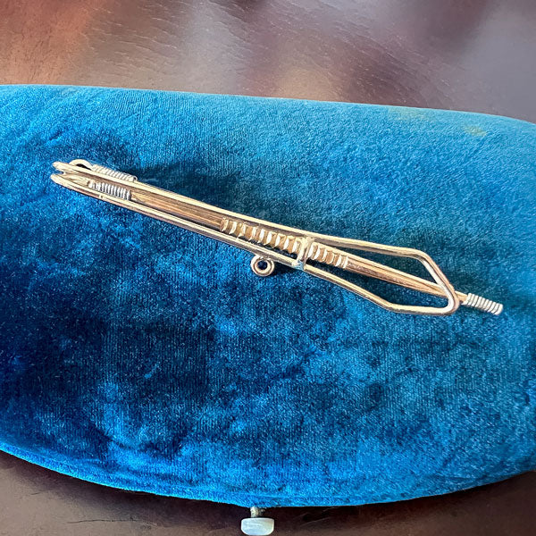 Vintage Garnet Hair Barrette - Image 4
