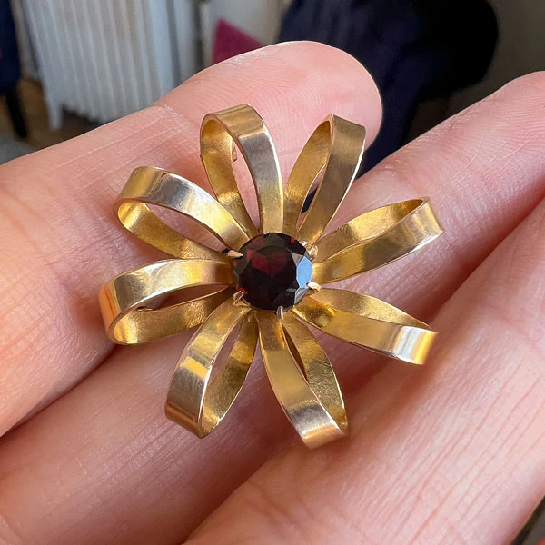 Vintage Garnet Pin/Pendant - Image 2