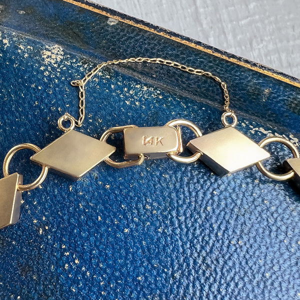 Vintage Geometric Link Bracelet - Image 4
