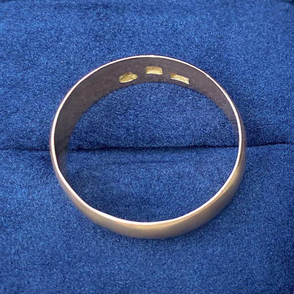 Vintage Half Round Wedding Band, Size 13 - Image 3