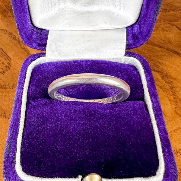 Vintage Wedding Band Ring, Size 7