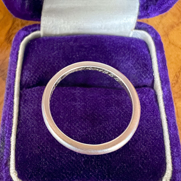 Vintage Wedding Band Ring, Size 7 - Image 3
