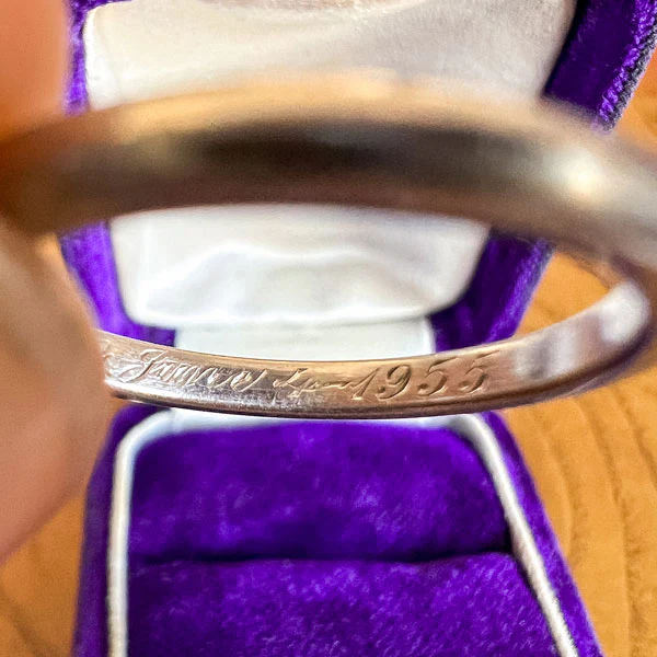 Vintage Wedding Band Ring, Size 7 - Image 4