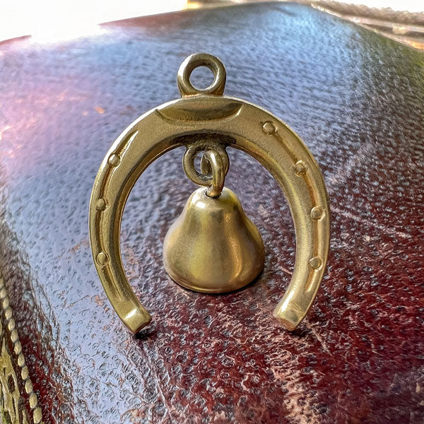 Vintage Horseshoe & Bell Pendant/Charm