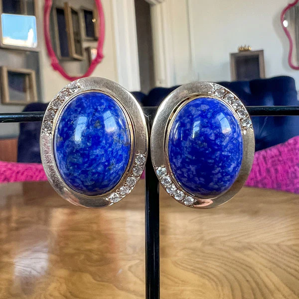 Vintage Interchangeable Stone Earrings - Image 4