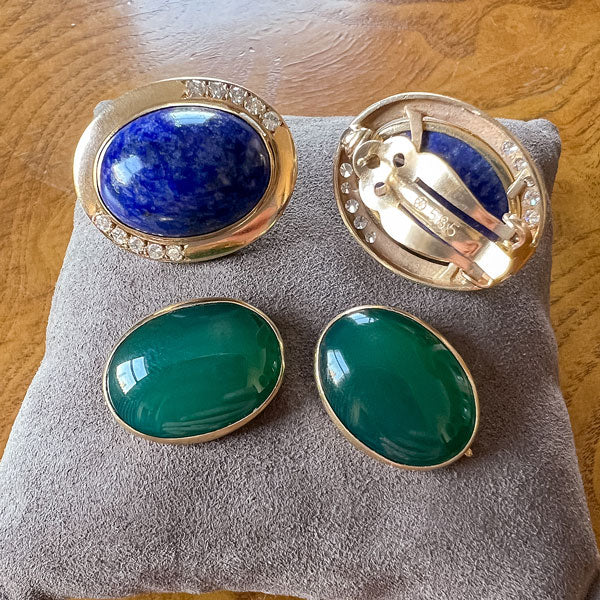 Vintage Interchangeable Stone Earrings - Image 6