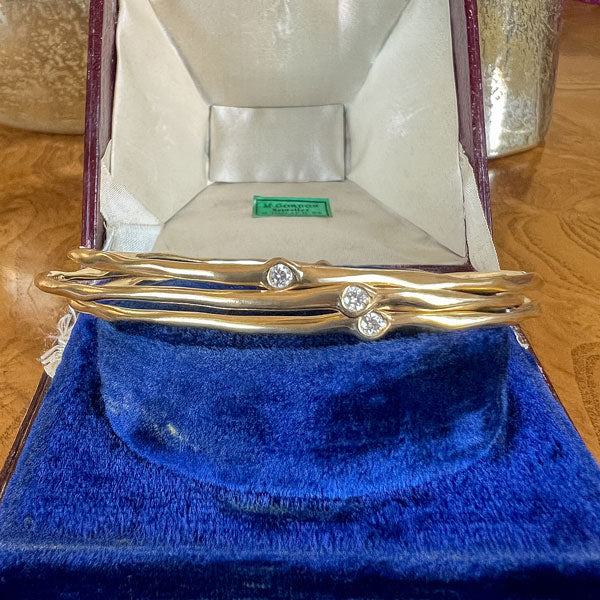 Vintage Ippolita Classico Stardust Bangle Bracelet Stack