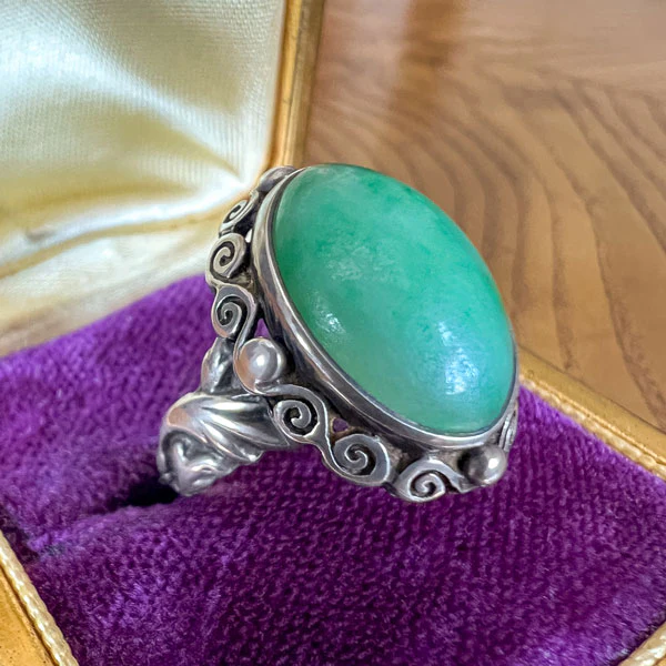 Vintage Jade Ring - Image 3