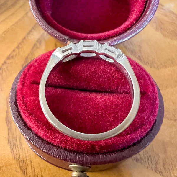 Vintage Marquise Diamond Wedding Band Ring, Size 5 3/4 - Image 4