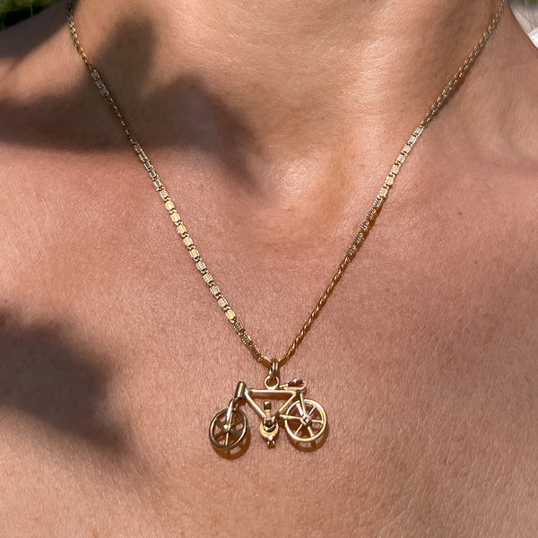 Vintage Mechanical Bicycle Charm - Image 2