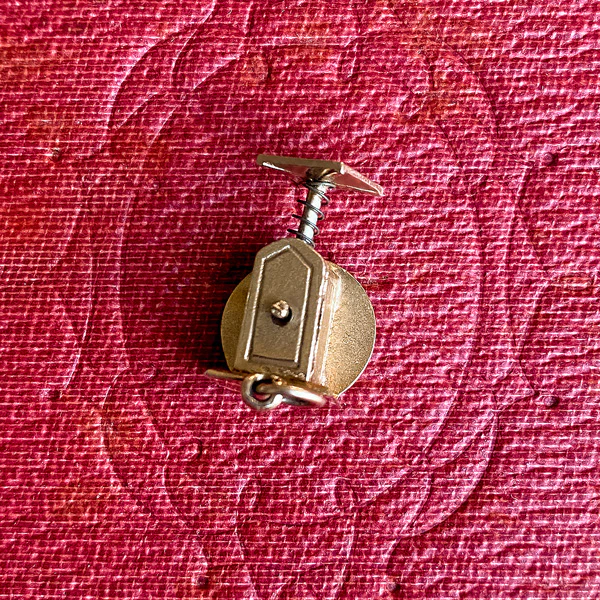 Vintage Mechanical Scale Charm - Image 2