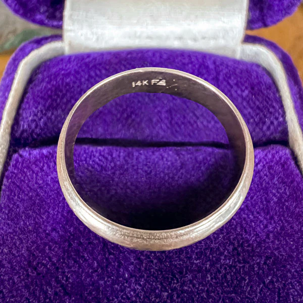 Vintage Millegrain Wedding Band Ring, Size 10 - Image 4