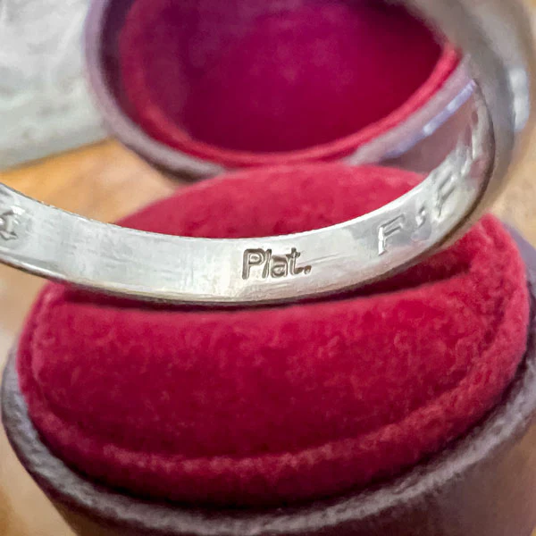 Vintage Millegrained Wedding Band Ring, Size 6 - Image 5