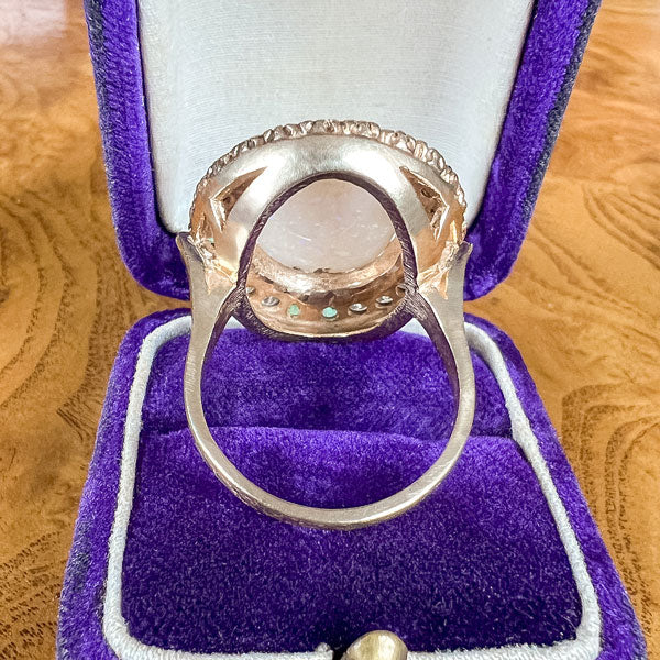 Vintage Opal, Emerald & Diamond Ring - Image 5