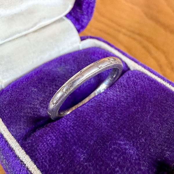 Vintage Orange Blossom Wedding Band Ring, Size 4 1/2 - Image 3