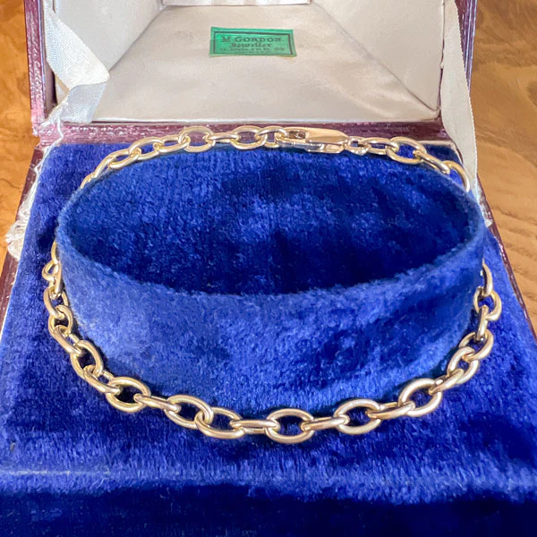 Vintage Oval Link Chain Bracelet