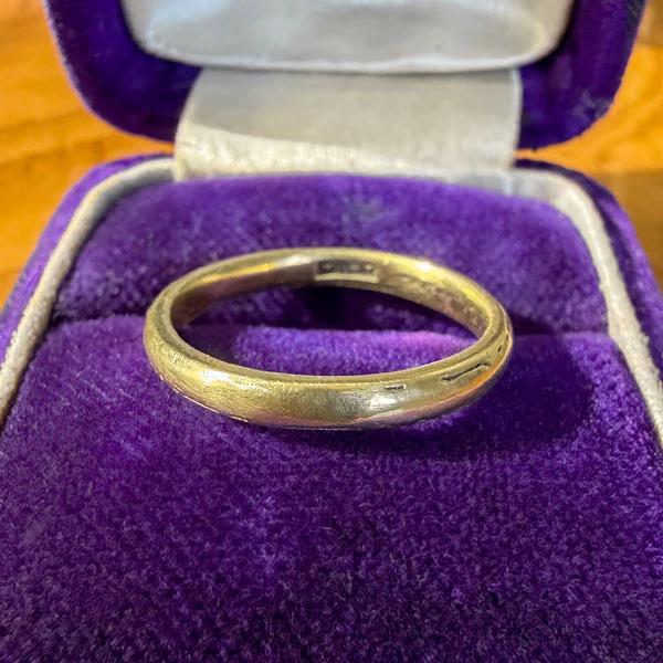 Vintage Art Deco Patterned Wedding Band Ring, Size 5 1/4 - Image 2