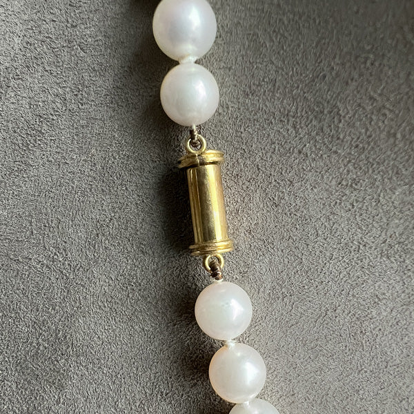 Vintage Pearl, Ruby, Emerald & Diamond Necklace - Image 6