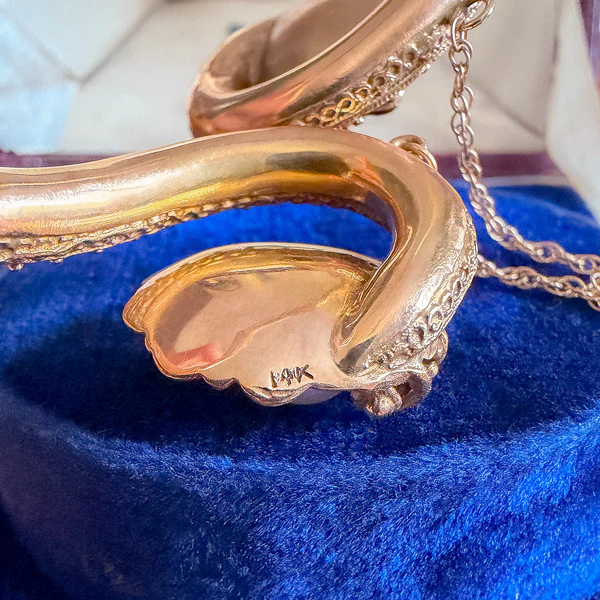 Vintage Pearl & Shell Crossover Bracelet - Image 4
