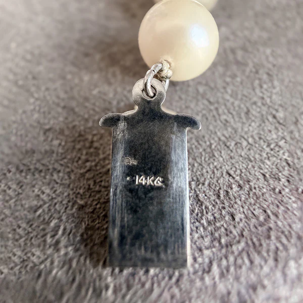 Vintage Pearl Single Strand Necklace - Image 5