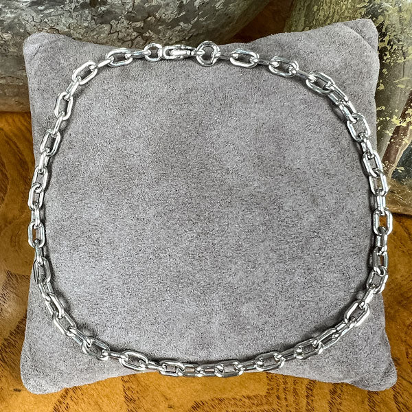 Vintage Platinum Chain Bracelet - Image 2