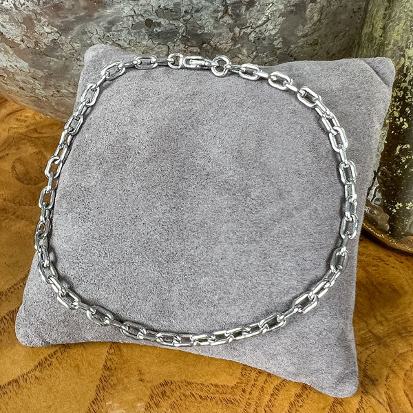 Vintage Platinum Chain Bracelet - Image 3