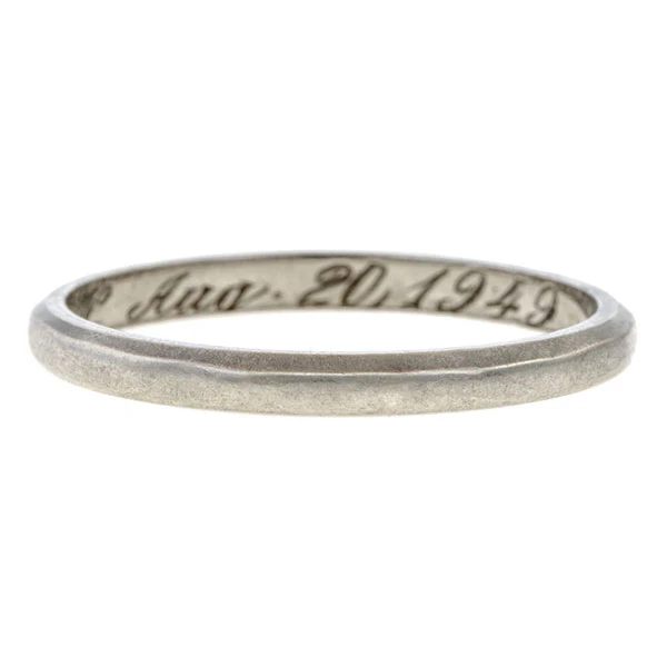 Vintage Wedding Band Ring, Size 6