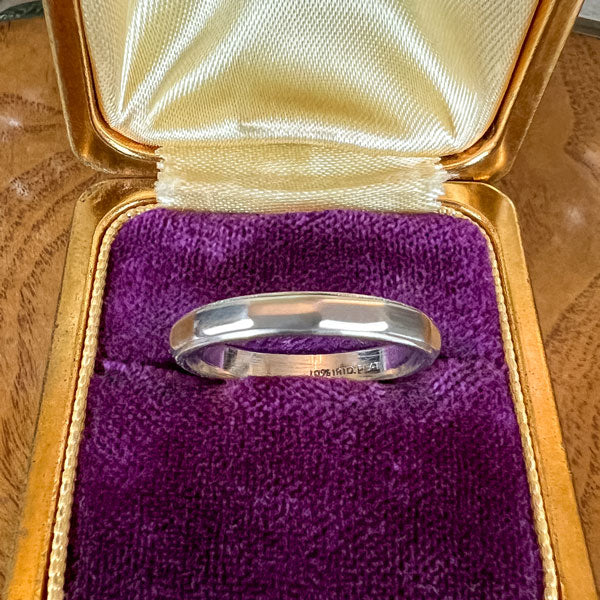 Vintage Wedding Band Ring, Size 7 1/2