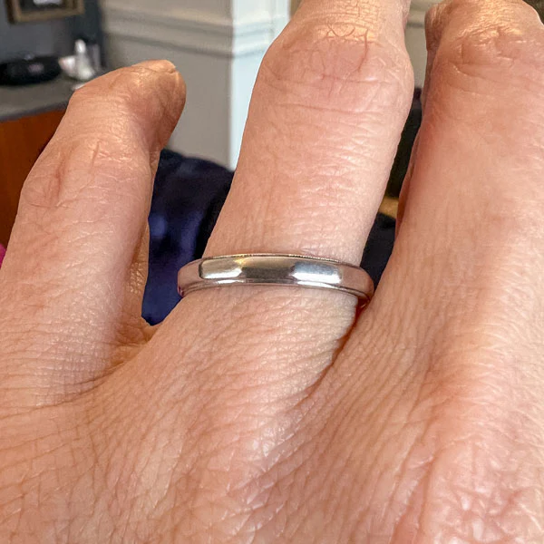 Vintage Wedding Band Ring, Size 7 1/2 - Image 2
