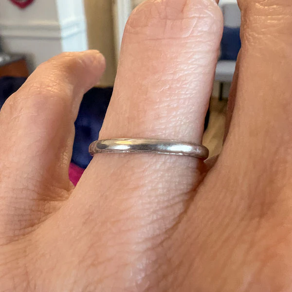 Vintage Wedding Band Ring, 1923, Size 6 - Image 2