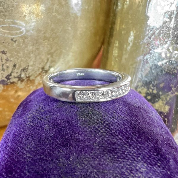 Vintage Diamond Wedding Band Ring, Size 5 3/4 - Image 3