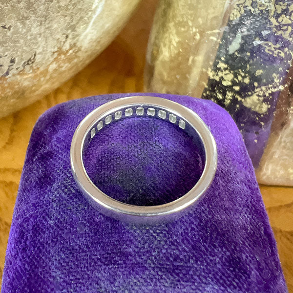 Vintage Diamond Wedding Band Ring, Size 5 3/4 - Image 4