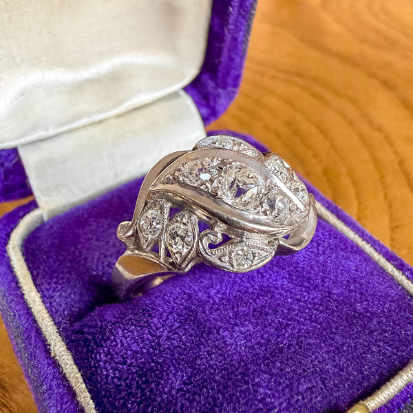 Vintage Retro Diamond Ring, Old Euro 0.20ct. - Image 3