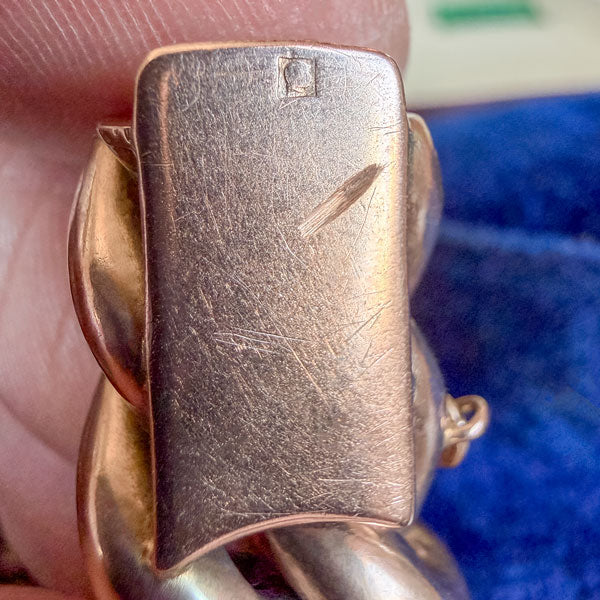 Antique Rose Gold Curb Link Chain Bracelet - Image 4