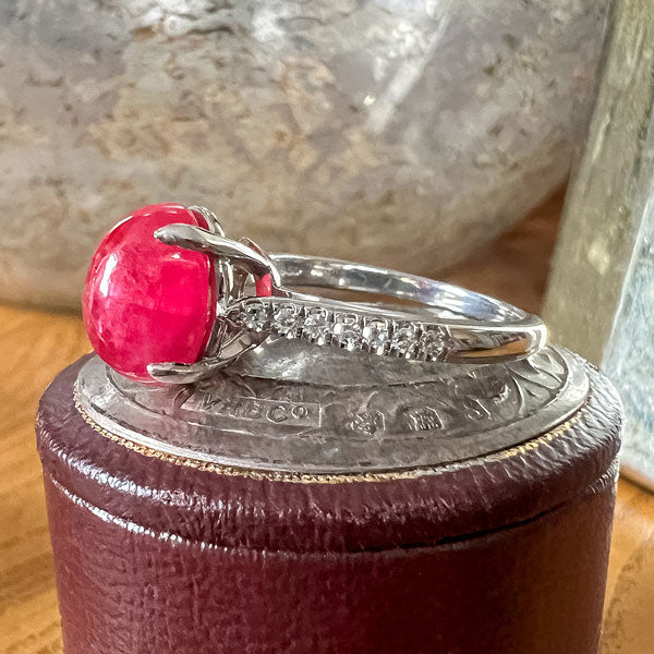 Vintage Cabochon Ruby Ring - Image 3