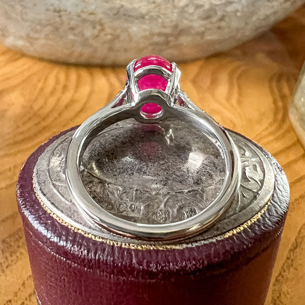 Vintage Cabochon Ruby Ring - Image 4