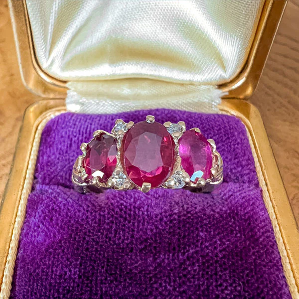 Vintage Ruby & Diamond Ring