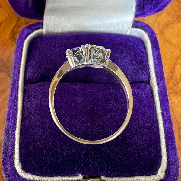 Vintage Sapphire & Diamond Toi et Moi Ring - Image 3
