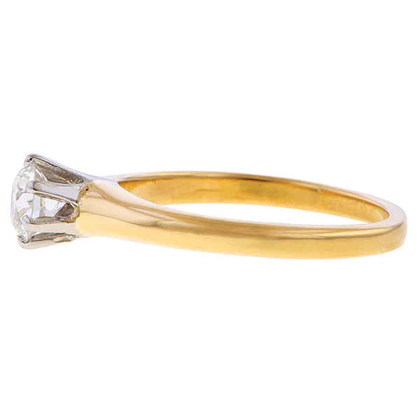 Vintage Solitaire Diamond Engagement Ring, RBC 0.46ct. - Image 4