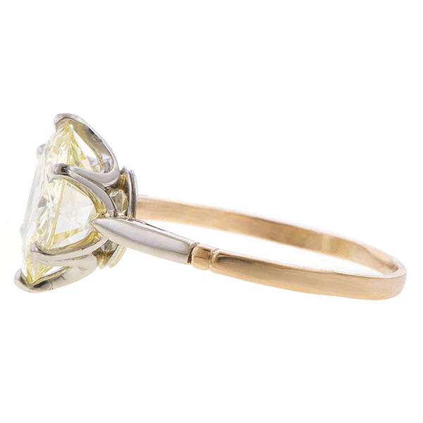Vintage Solitaire Engagement Ring, Circular Brilliant 4.04ct. - Image 3