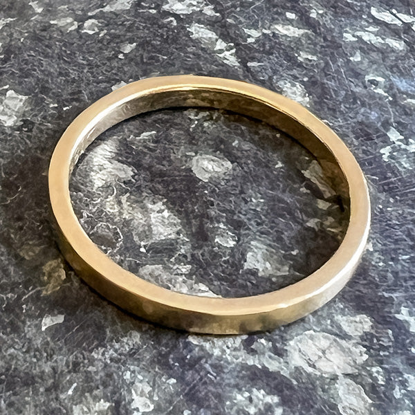 Vintage Square Wedding Band Ring, Size 6 - Image 3