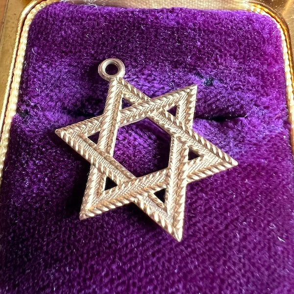 Vintage Star of David Charm